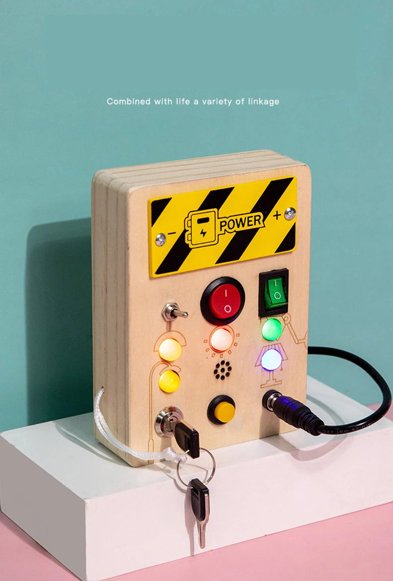 Montessori Wooden Busy Board