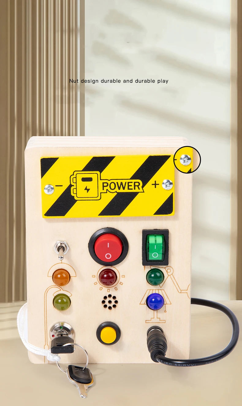 Montessori Wooden Busy Board