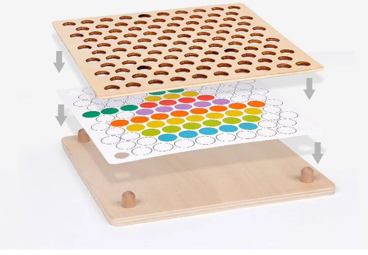 Wooden Beads Game Montessori Educational