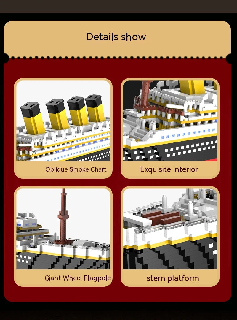 Titanic Giant Ship Boat Building Blocks