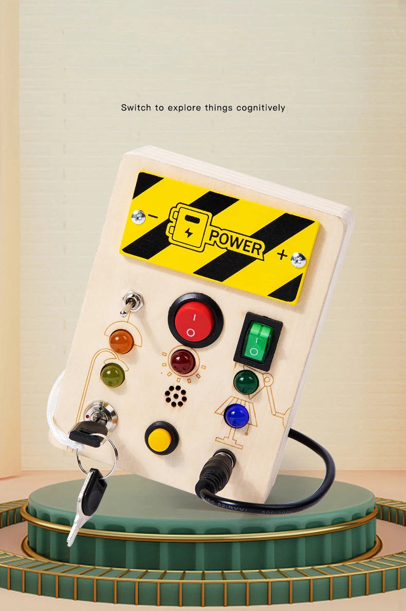 Montessori Wooden Busy Board