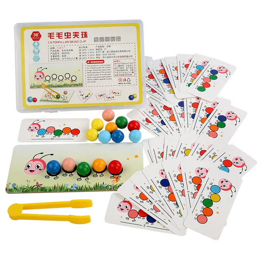 Wooden Clip Beads Games