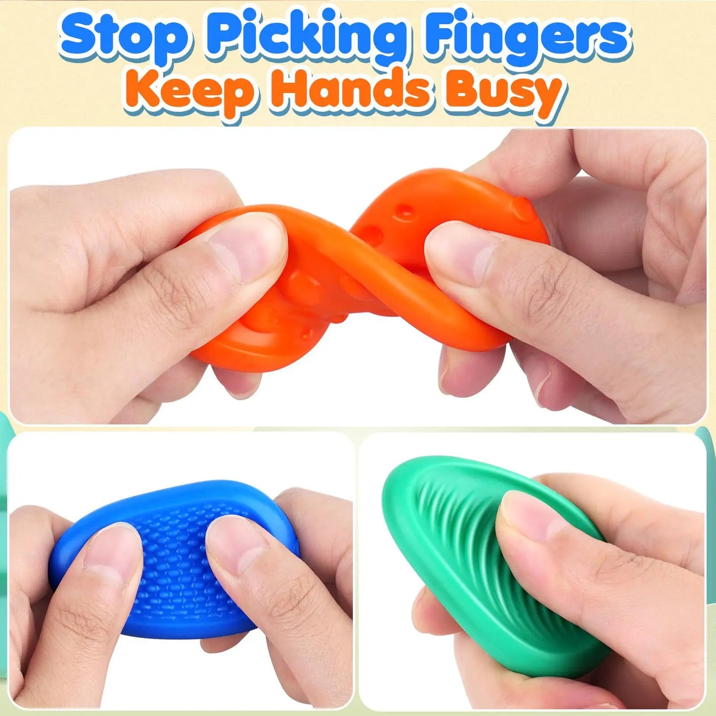 Sensory Silicone Stone 6 Pack