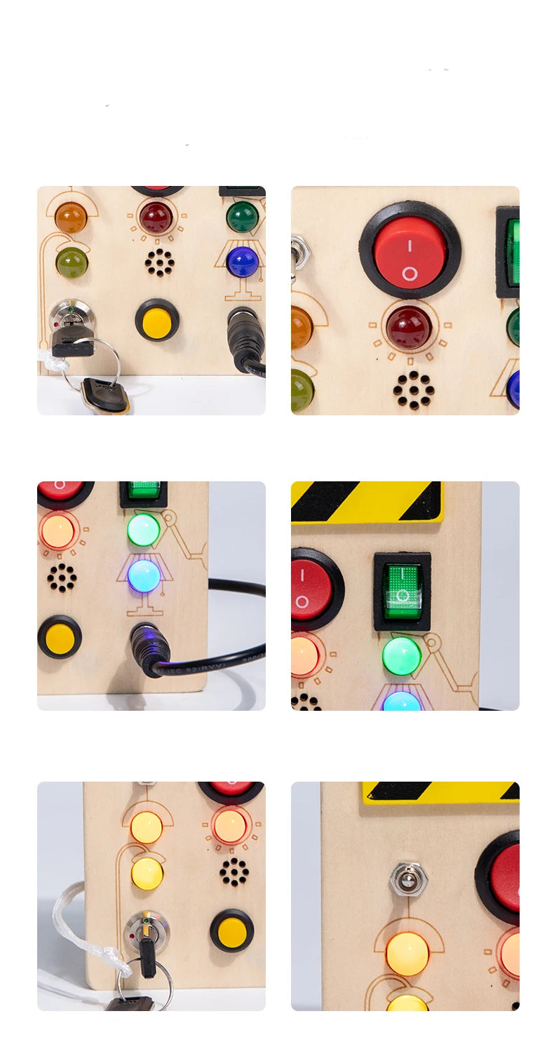 Montessori Wooden Busy Board