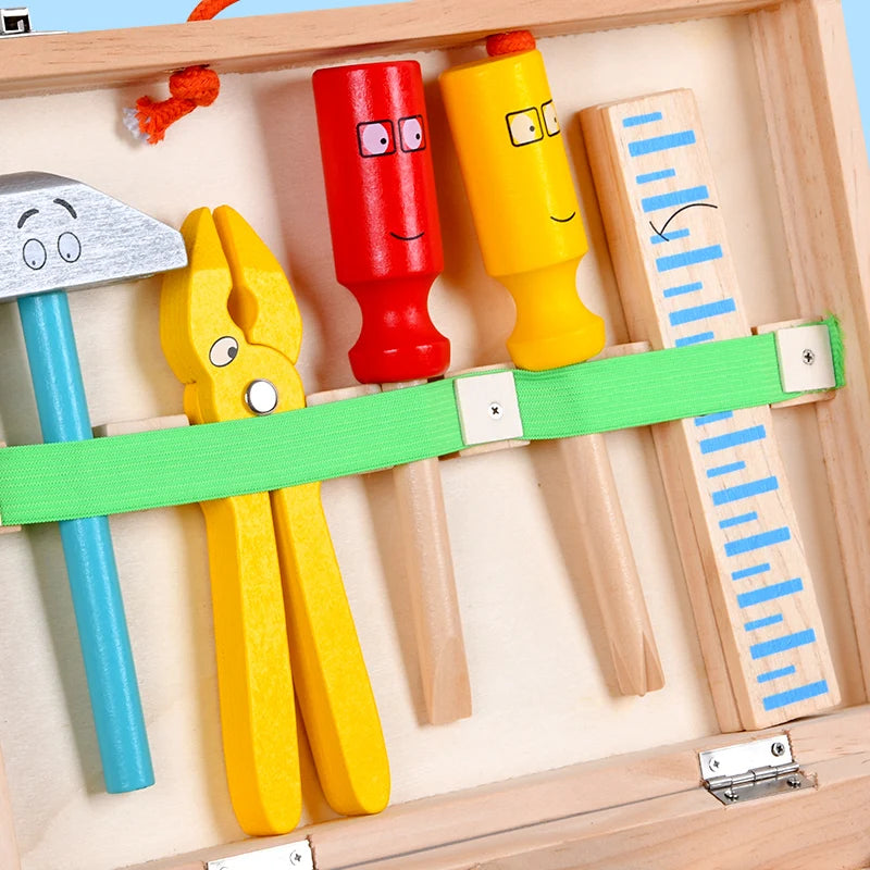 Wooden Toolbox Pretend Play