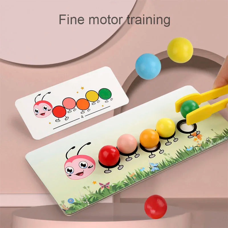 Wooden Clip Beads Games