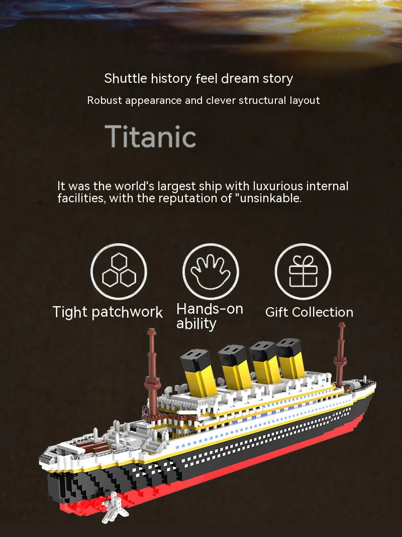 Titanic Giant Ship Boat Building Blocks