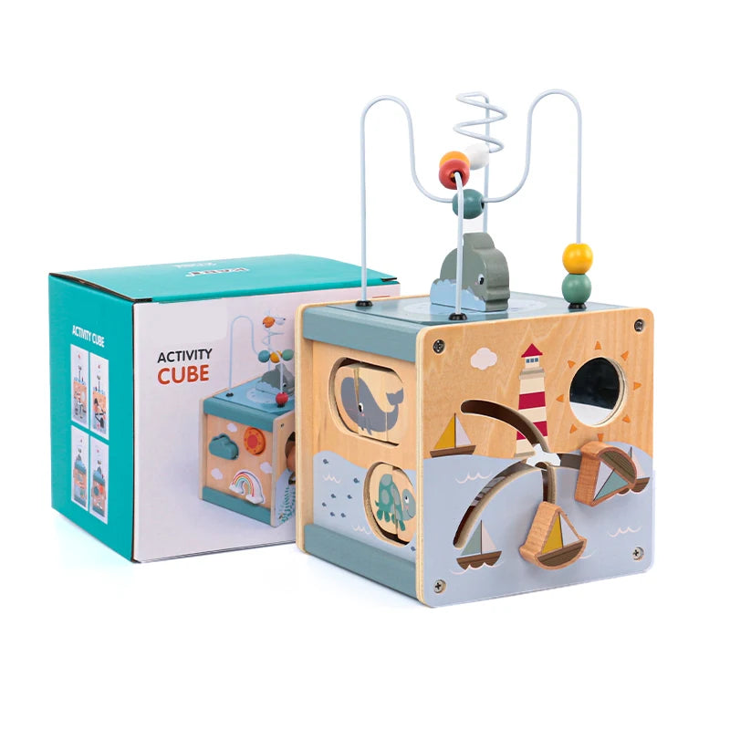 Activity Cube for Toddlers 5in1 Animal Shape