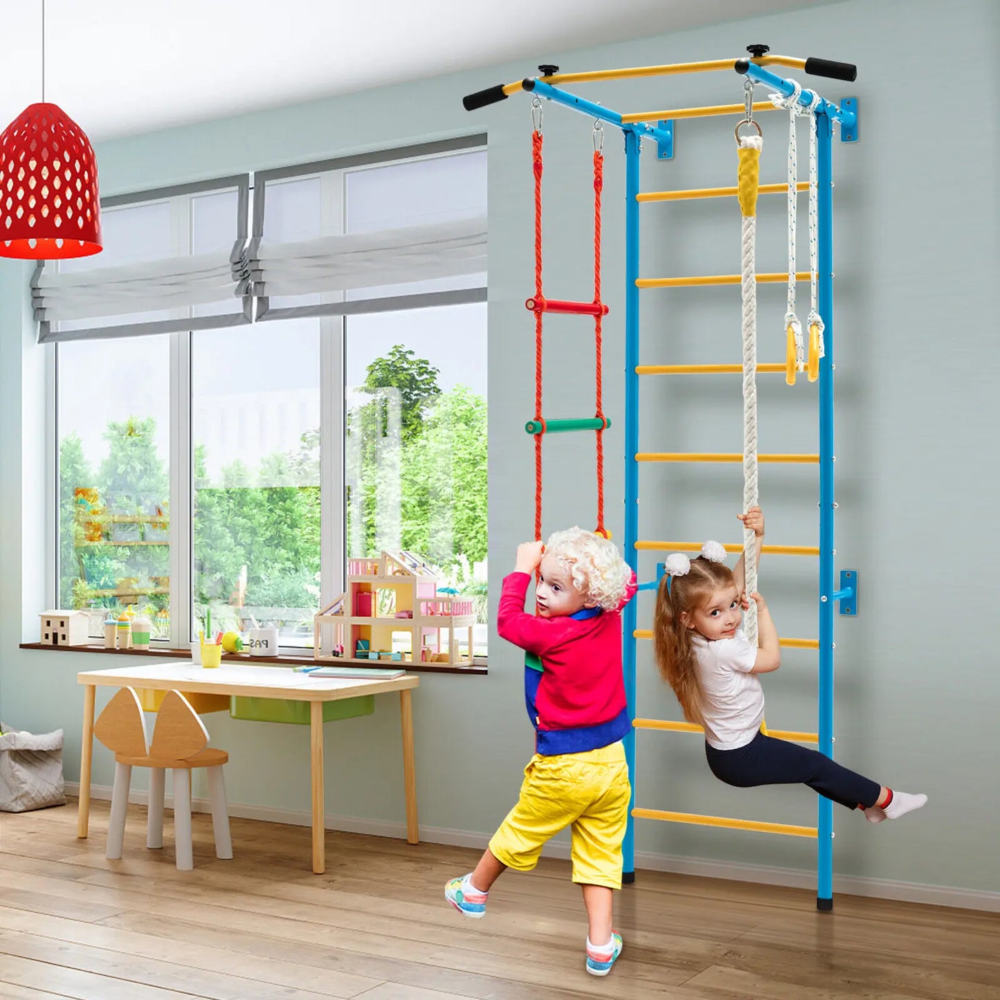 5 in 1 Kids Indoor Wall Gym