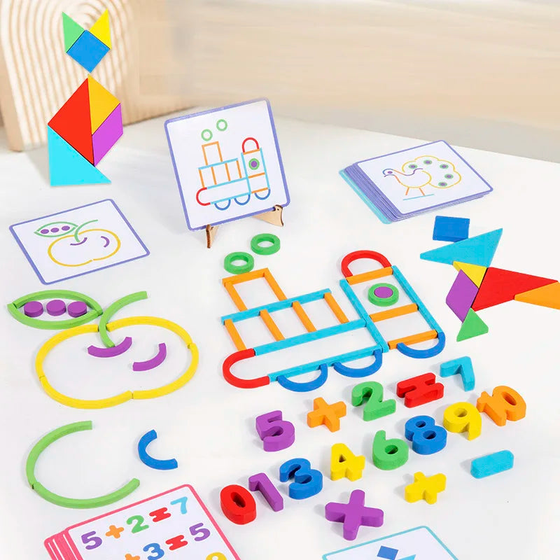 Creative Sticks And Rings  Tangram