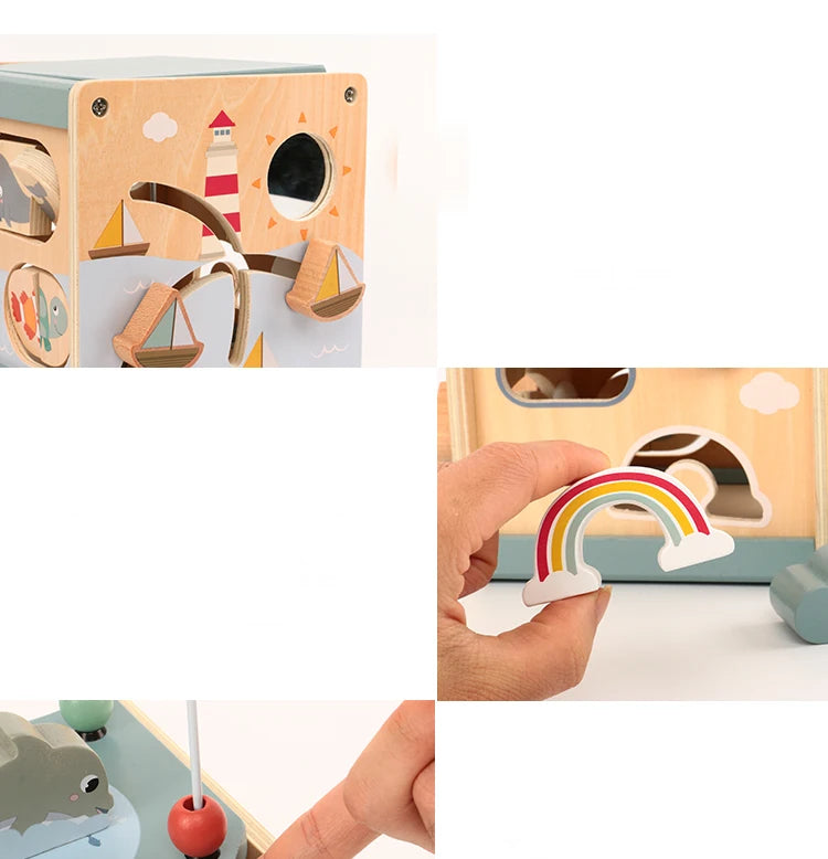 Activity Cube for Toddlers 5in1 Animal Shape