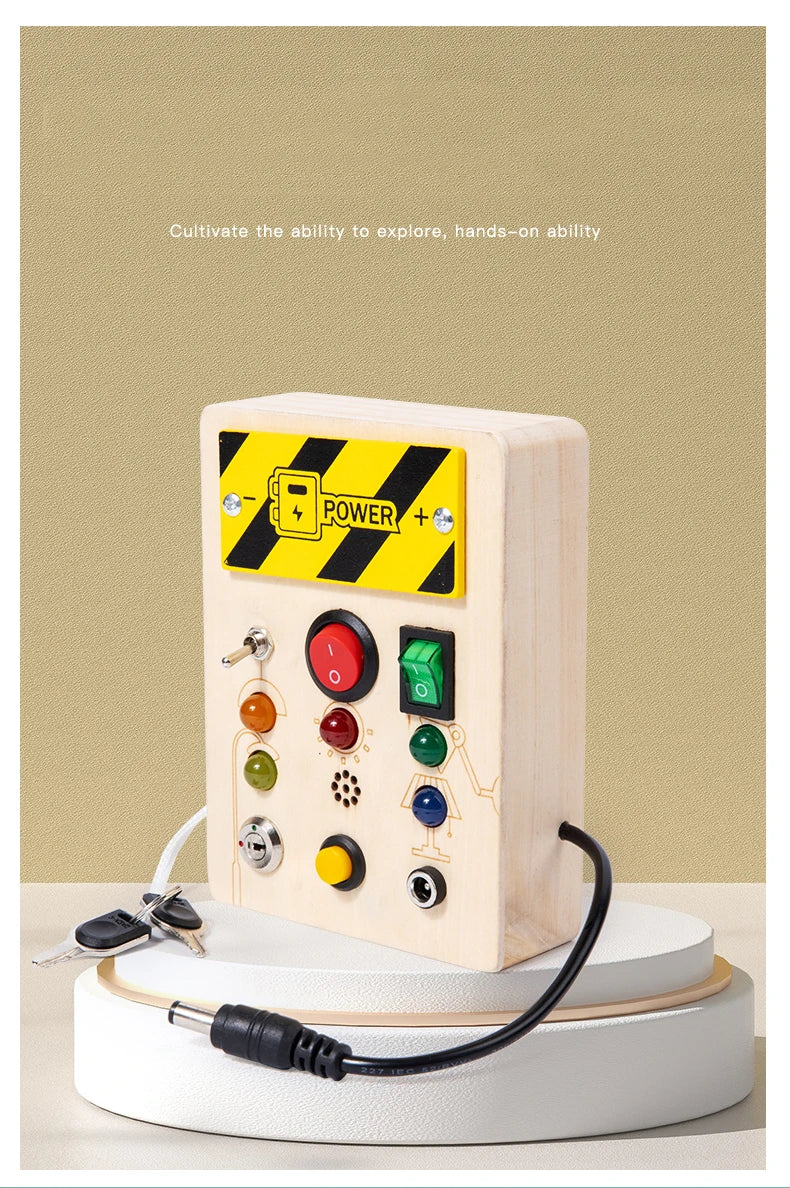 Montessori Wooden Busy Board