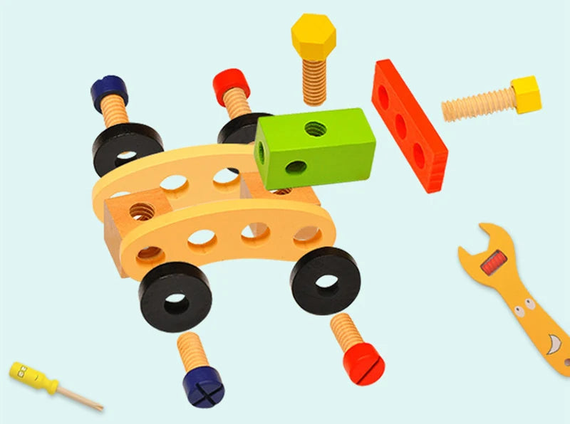 Wooden Toolbox Pretend Play