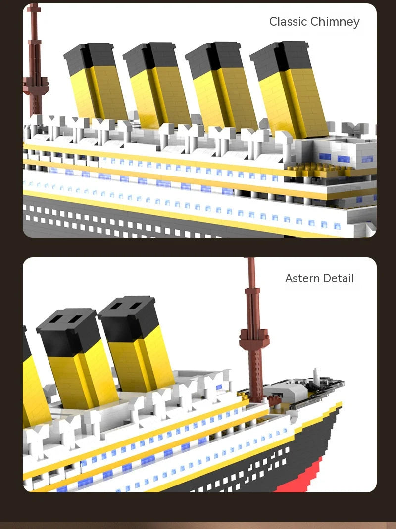 Titanic Giant Ship Boat Building Blocks