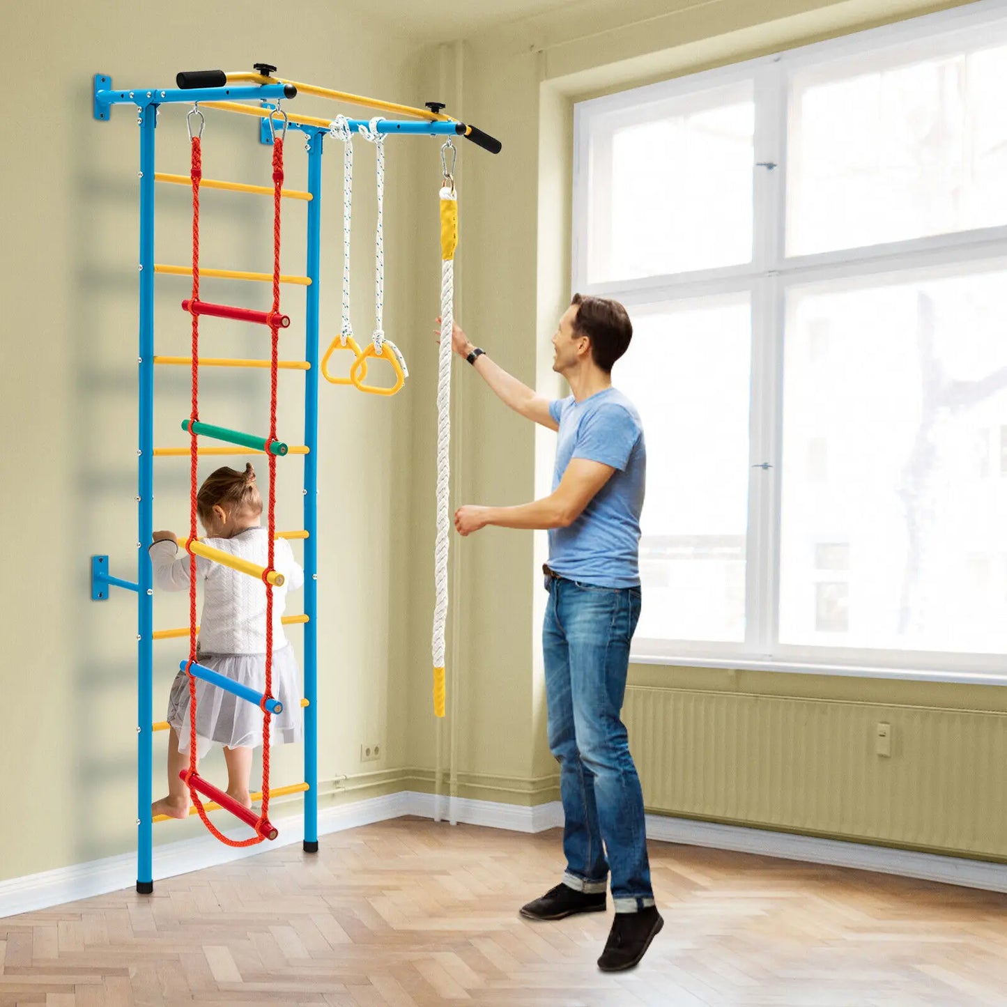 5 in 1 Kids Indoor Wall Gym