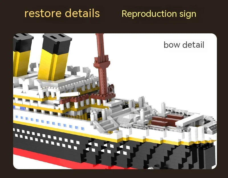 Titanic Giant Ship Boat Building Blocks