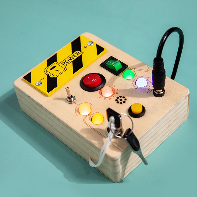 Montessori Wooden Busy Board