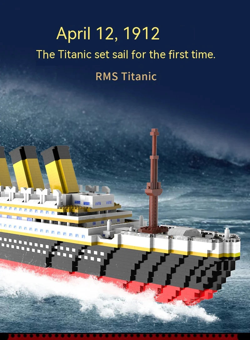 Titanic Giant Ship Boat Building Blocks