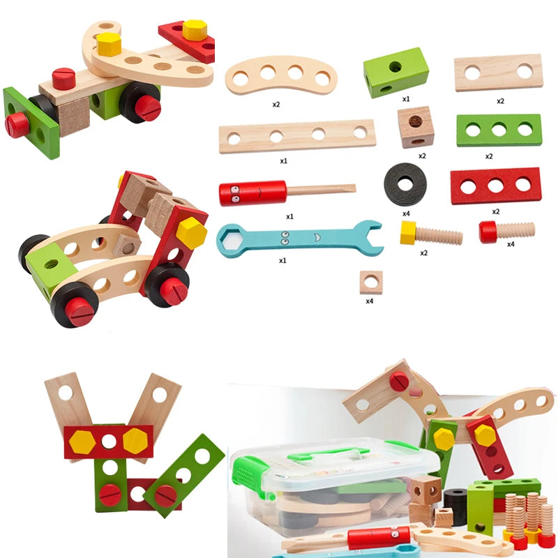 Wooden Toolbox Pretend Play