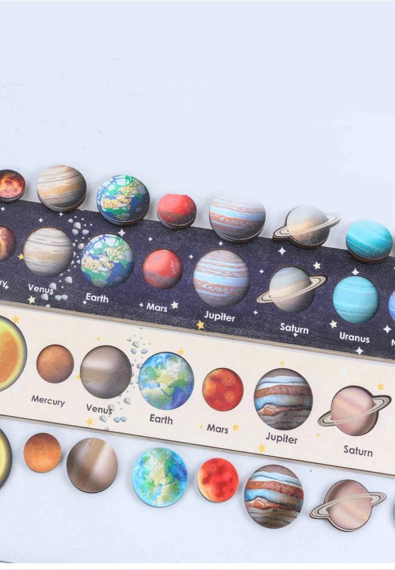 Wooden Space Planet Puzzles