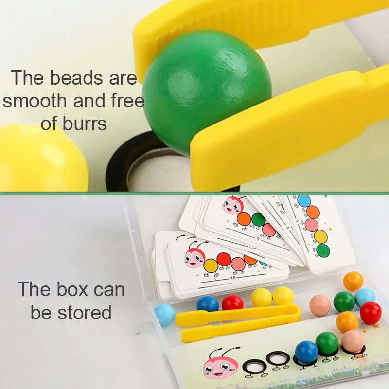 Wooden Clip Beads Games