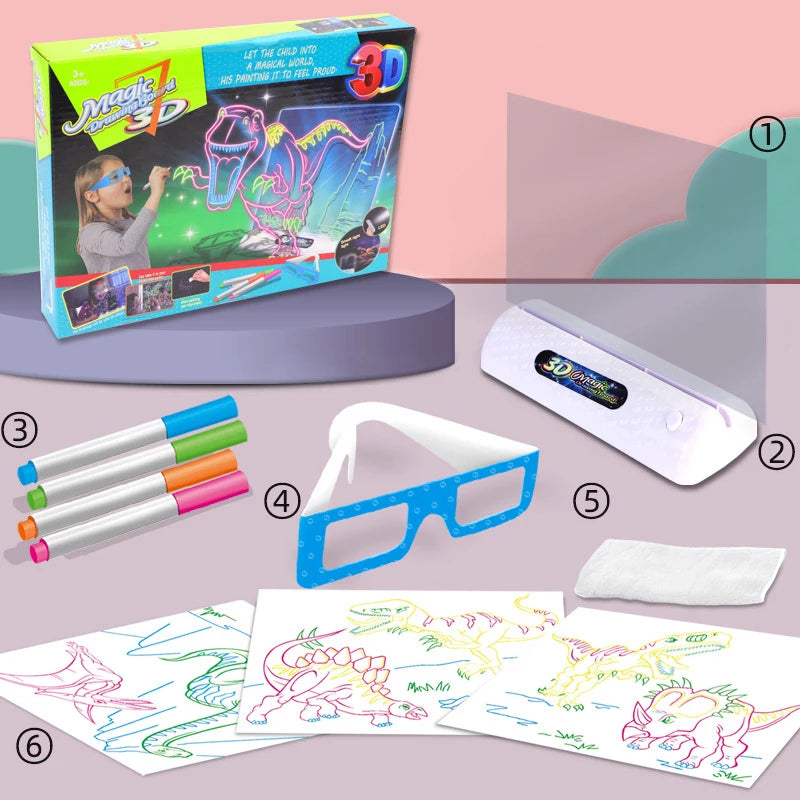 Magic 3D Drawing Board LED Light