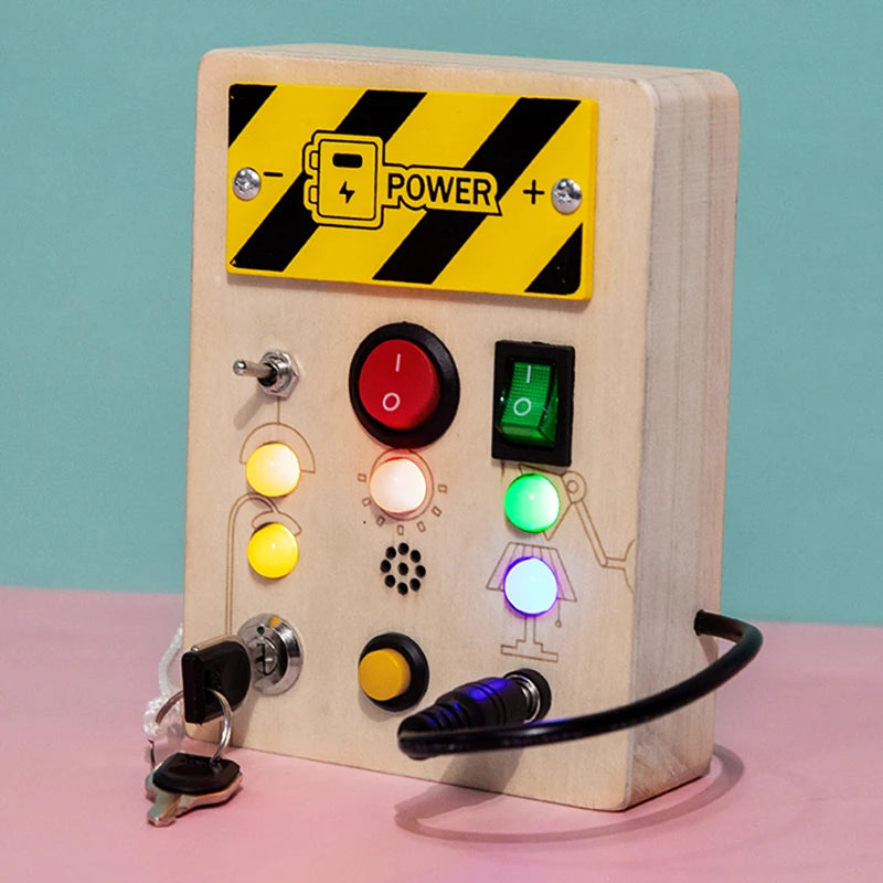 Montessori Wooden Busy Board