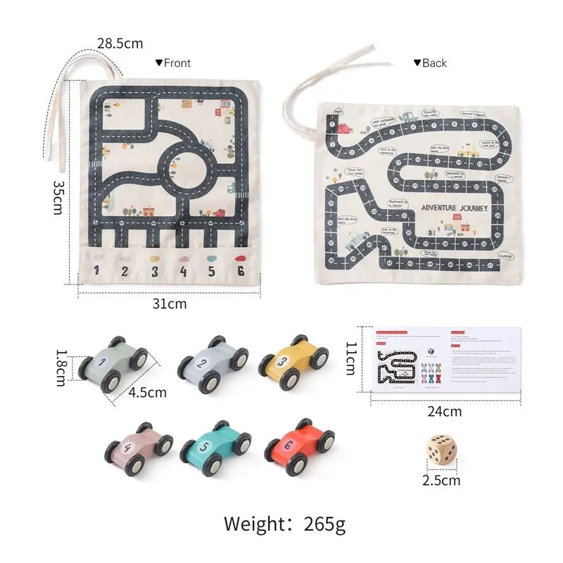 Montessori Baby Car Traffic Road Map