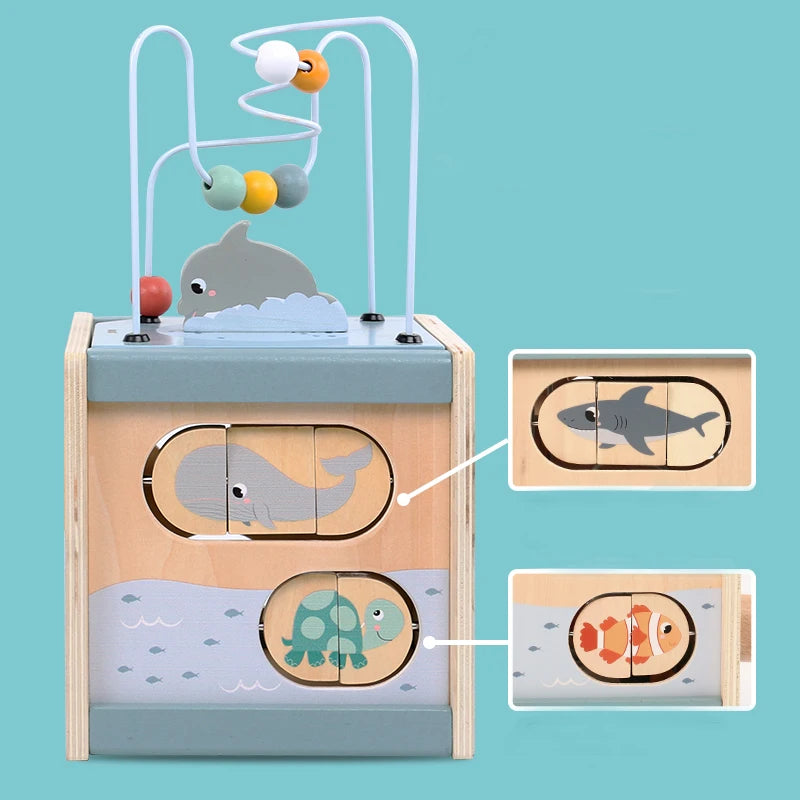 Activity Cube for Toddlers 5in1 Animal Shape