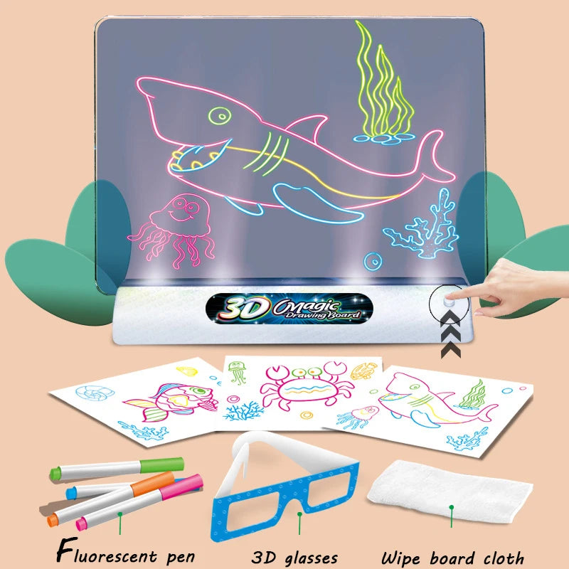 Magic 3D Drawing Board LED Light