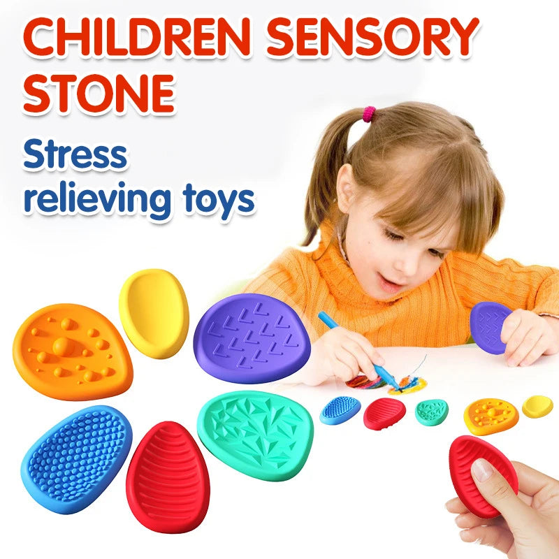 Sensory Silicone Stone 6 Pack