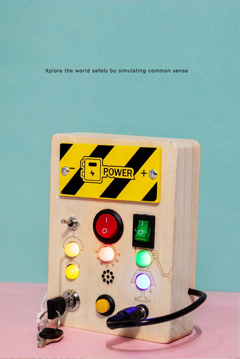 Montessori Wooden Busy Board