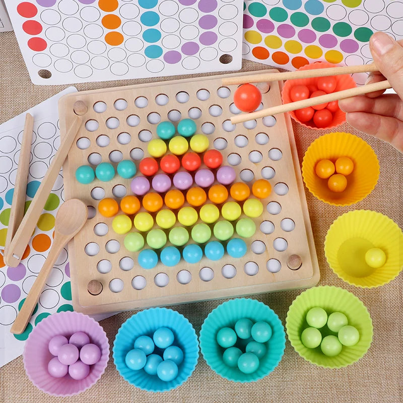 Wooden Beads Game Montessori Educational