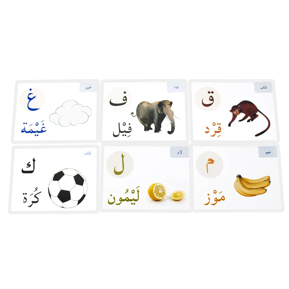 Alphabet Card Montessori Learning Arabic