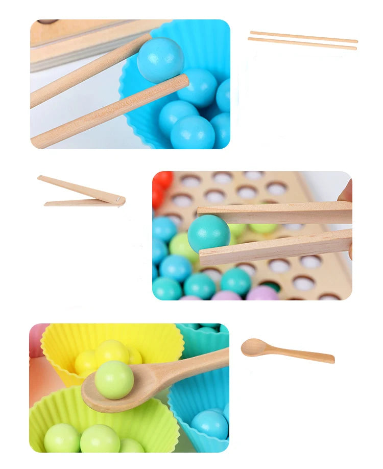 Wooden Beads Game Montessori Educational