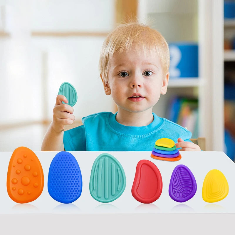 Sensory Silicone Stone 6 Pack