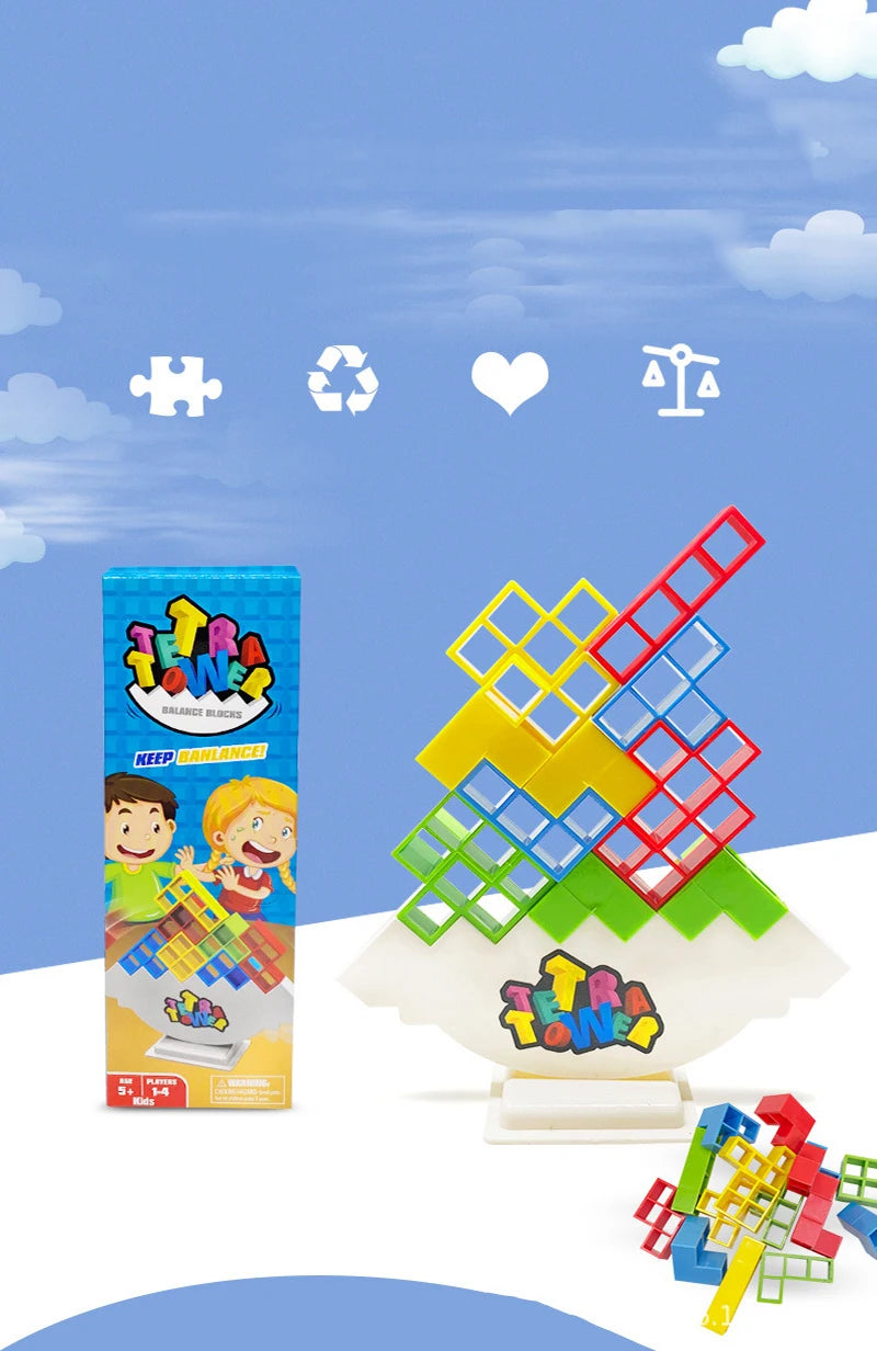 Tetra Tower Game Stacking Blocks