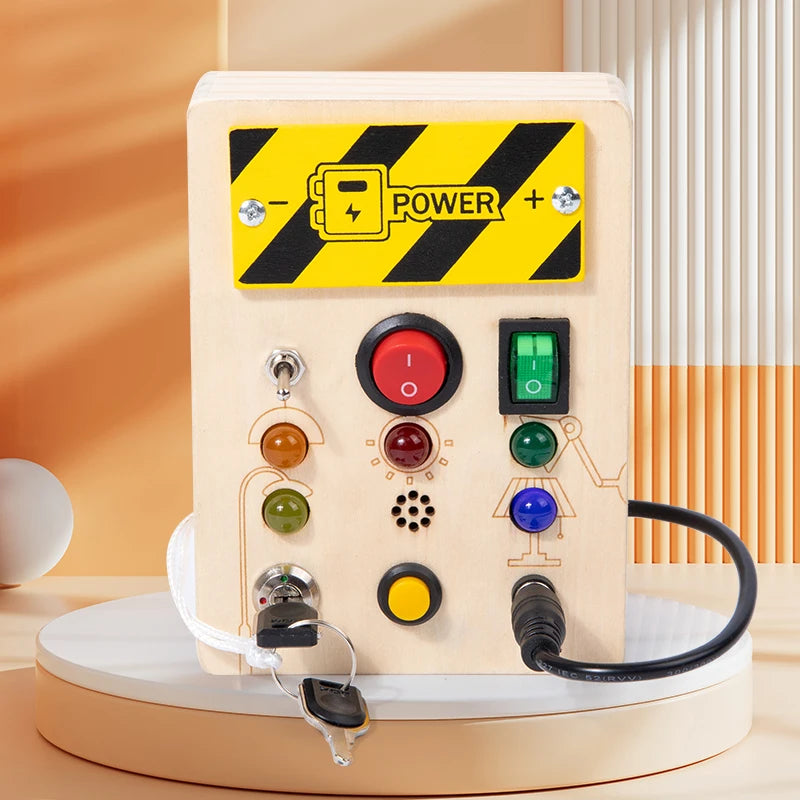 Montessori Wooden Busy Board