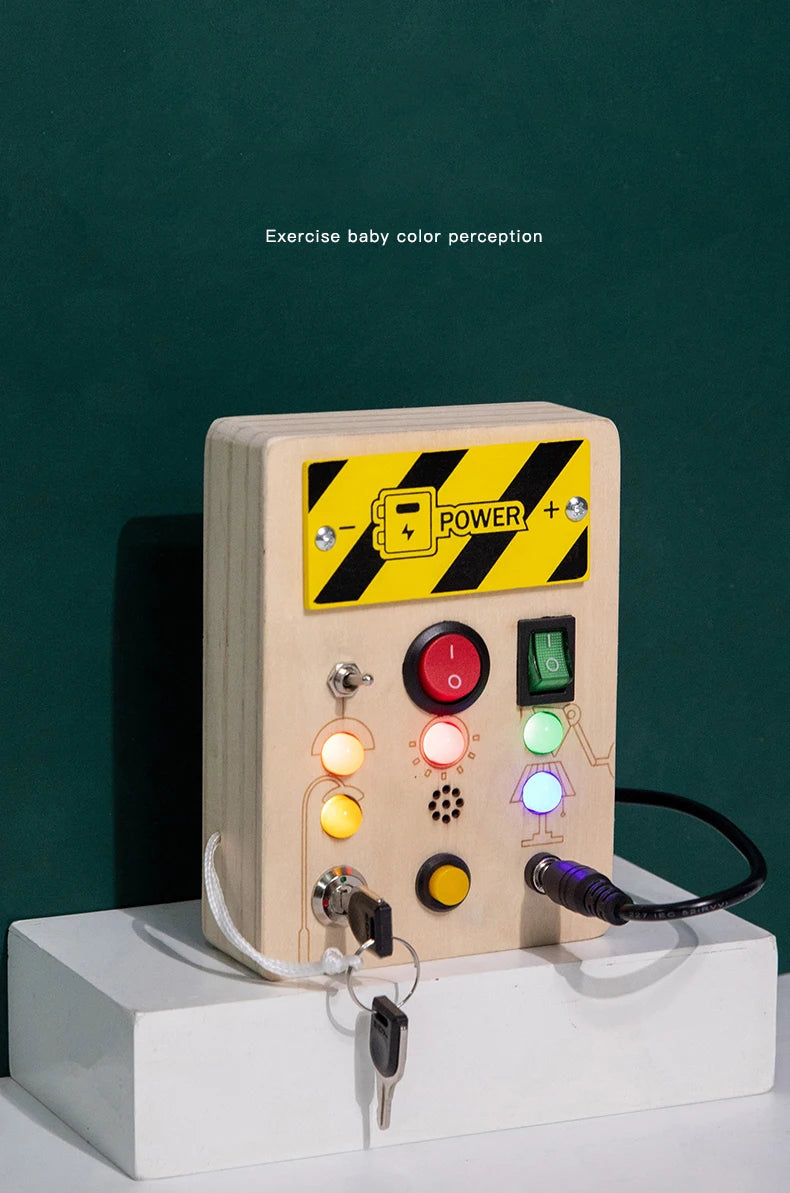 Montessori Wooden Busy Board