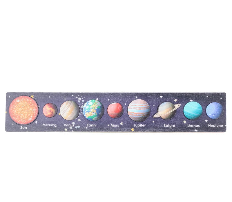 Wooden Space Planet Puzzles