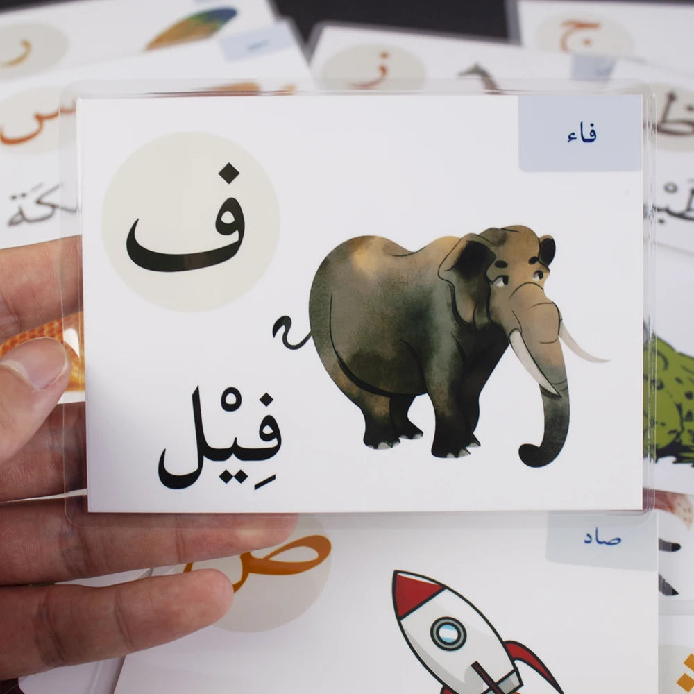 Alphabet Card Montessori Learning Arabic