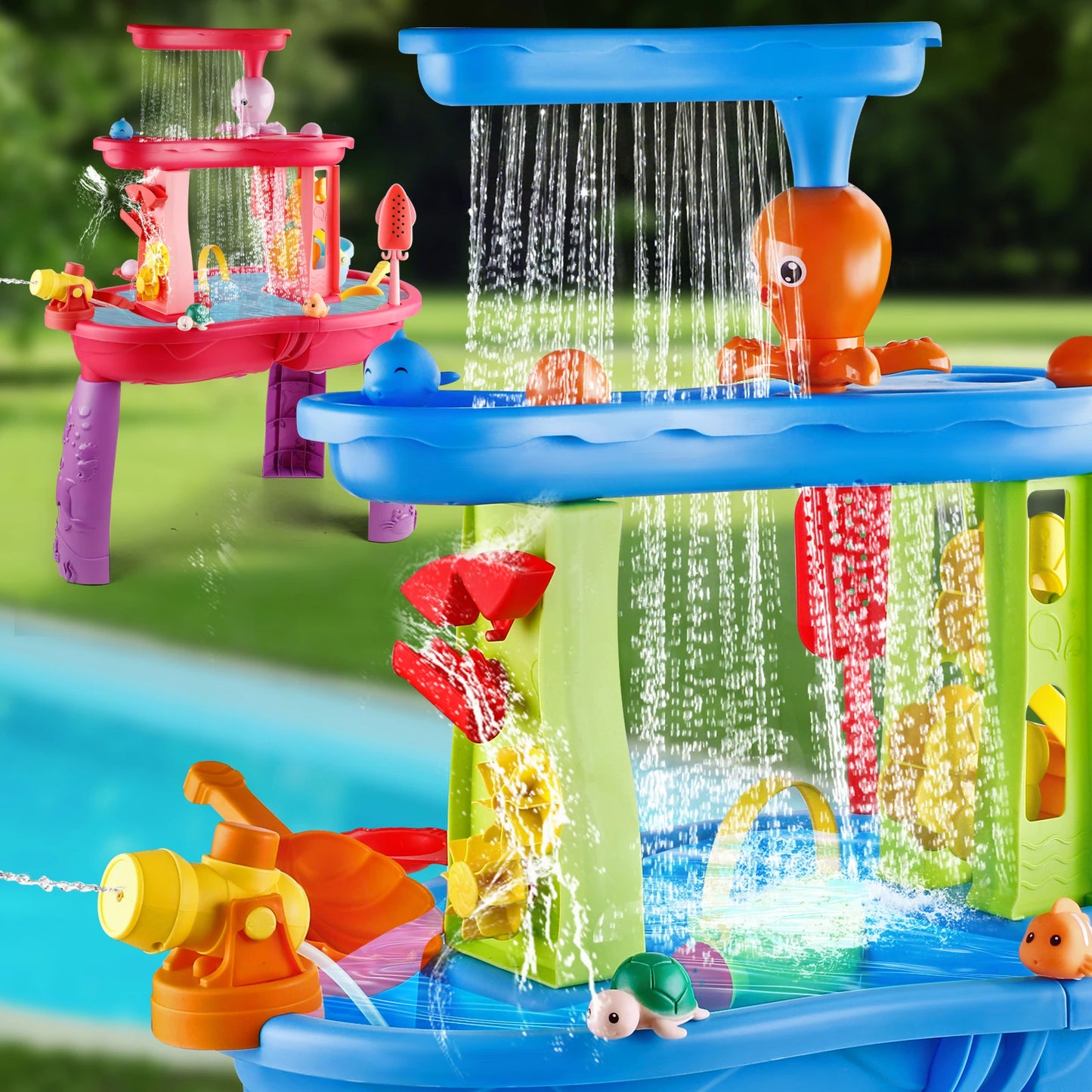 3-Tier Kids Splash Sand Table Water