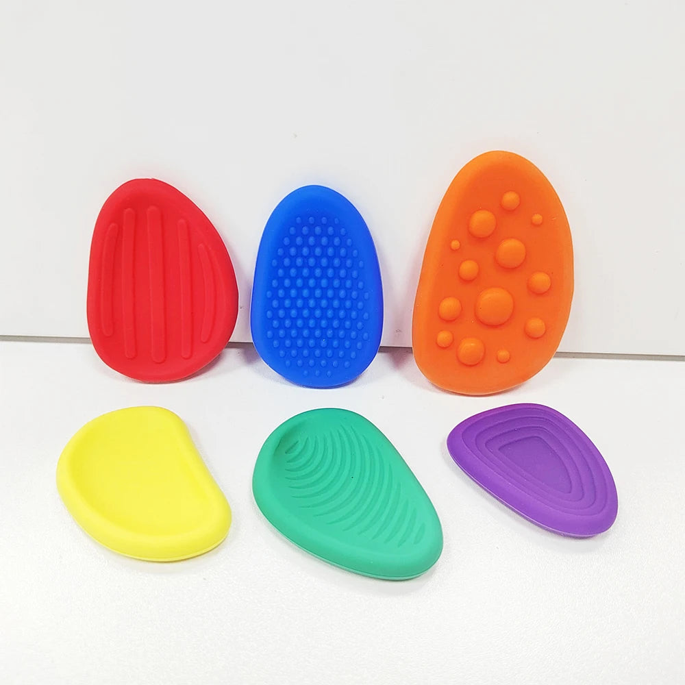 Sensory Silicone Stone 6 Pack