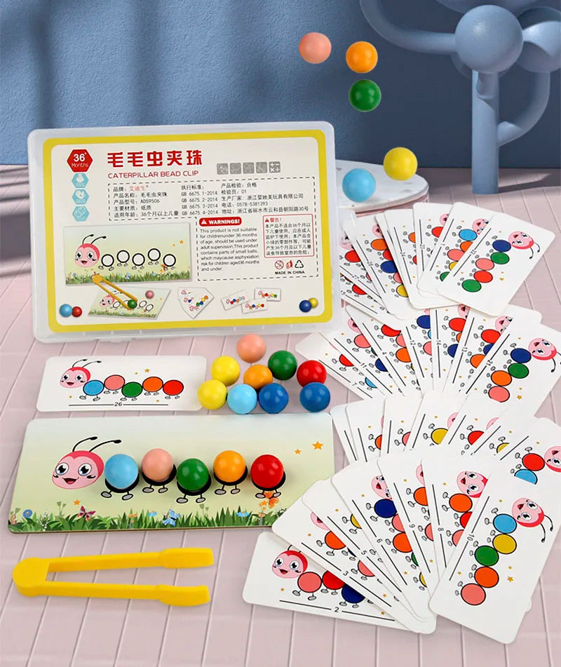 Wooden Clip Beads Games