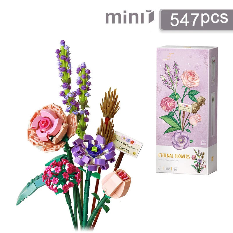 Mini Rose Building Blocks Flower