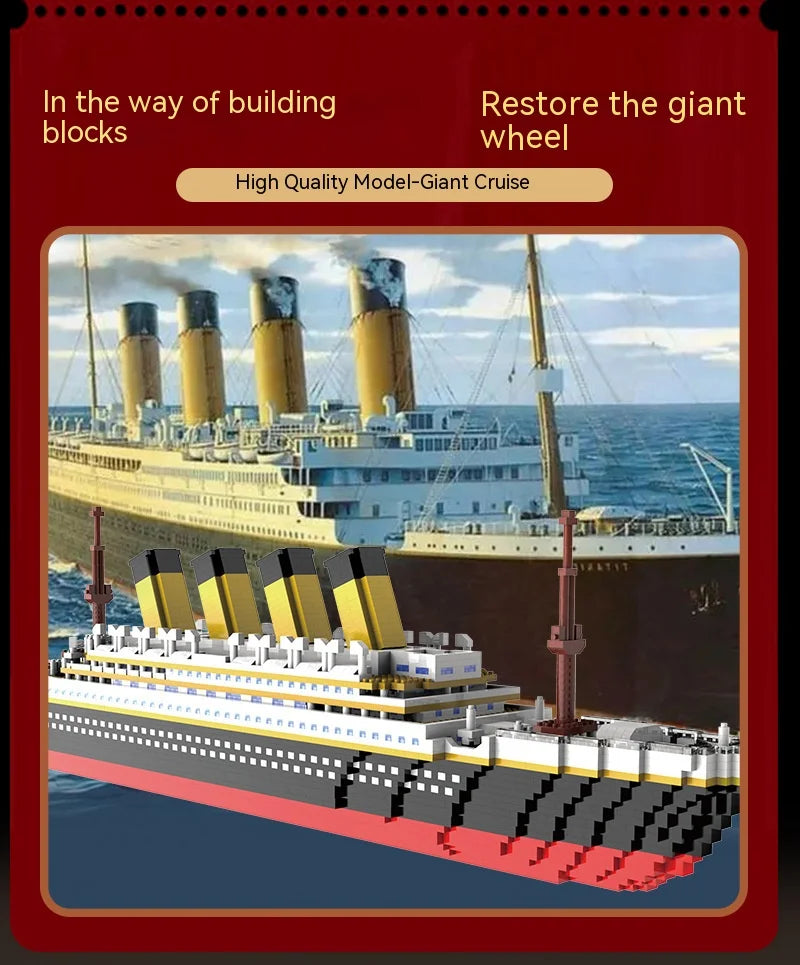 Titanic Giant Ship Boat Building Blocks