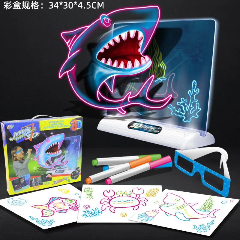 Magic 3D Drawing Board LED Light