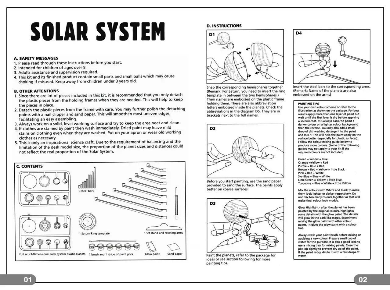 Solar System Model DIY Science